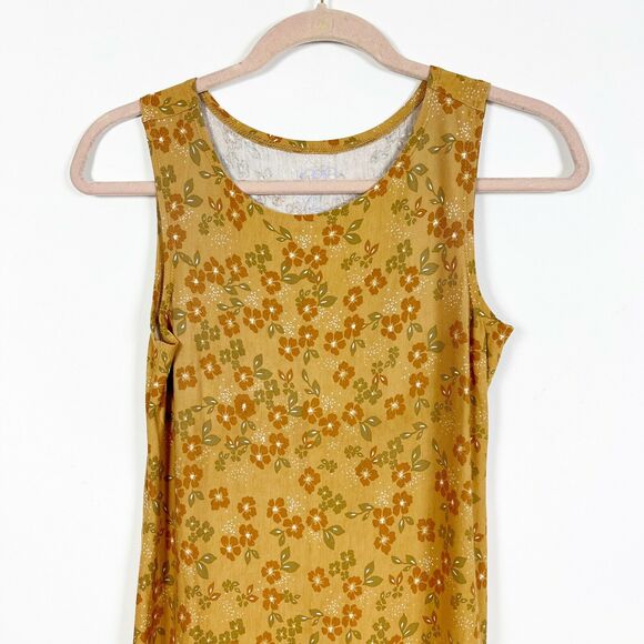 LOGO Layers by Lori Goldstein Double Print Knit Tank 2XS Brown NWOT N1486 - Picture 4 of 7